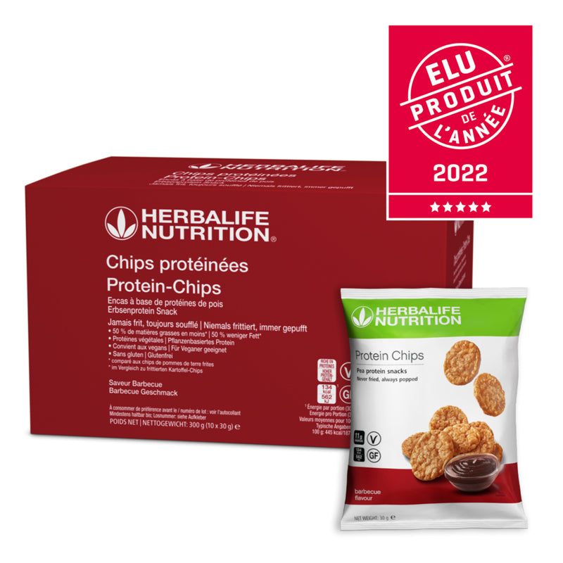 Chips Protéinées Saveur  Barbecue 10 sachets de 30g