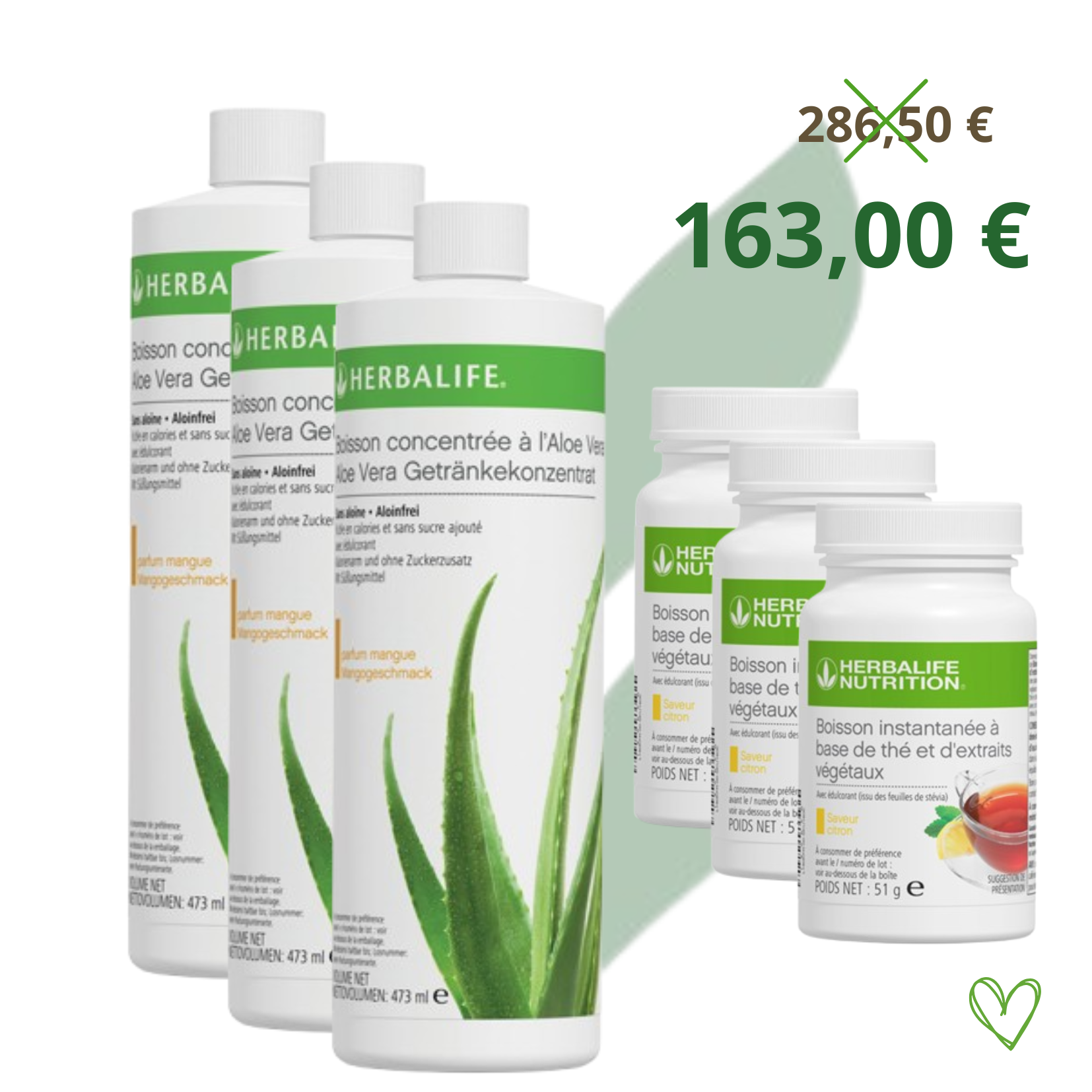 PACK 3 Aloe + 3 Thé